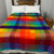 Unique Colorful Patchwork Alpaca Wool Blanket Bright Home Decor