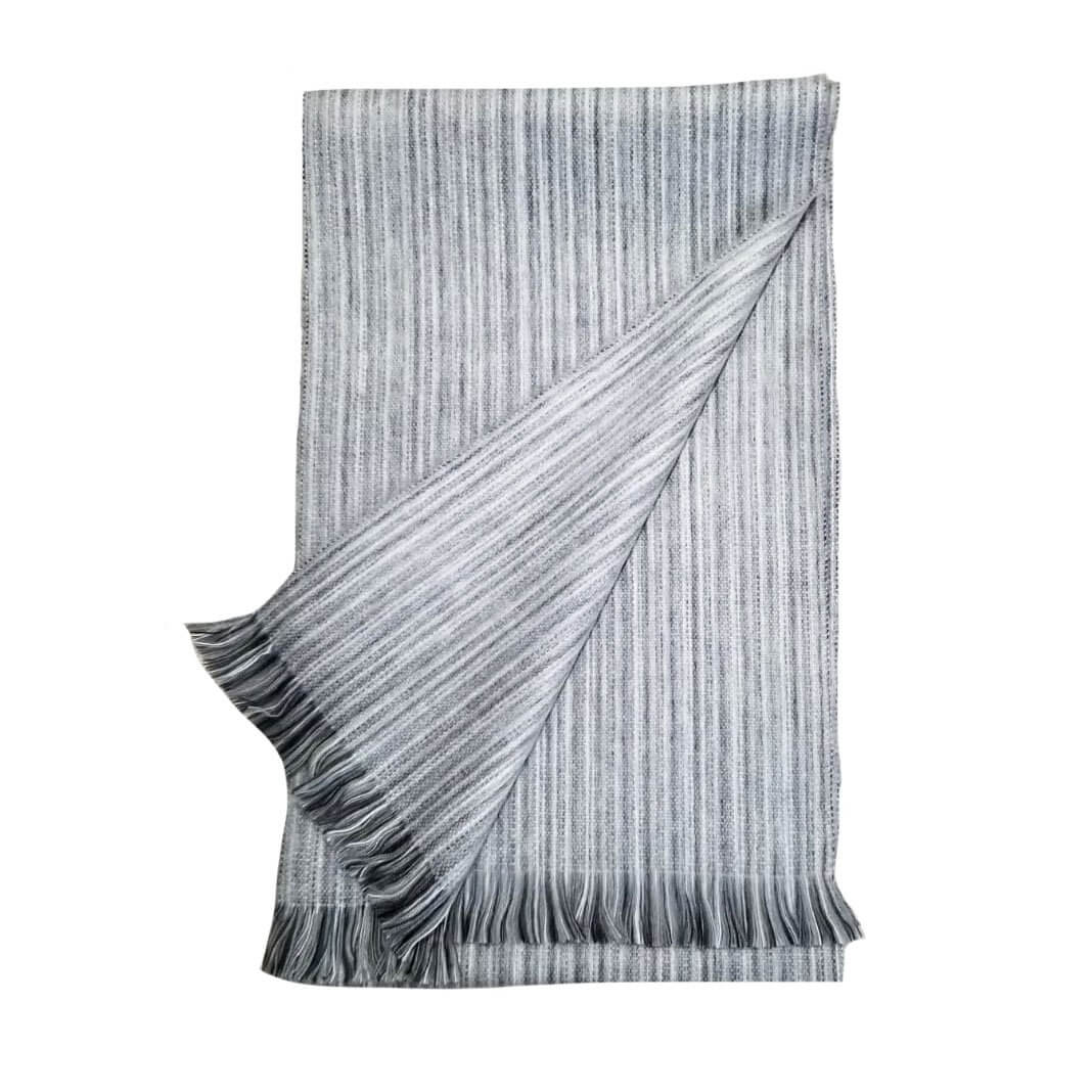 striped alpaca wool scarf
