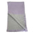 Pretty Pastel Purple And Grey Reversible Alpaca Shawl