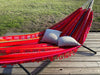 Relaxing Red Bohemian Fringe Hammock 