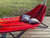 Relaxing Red Bohemian Fringe Hammock 