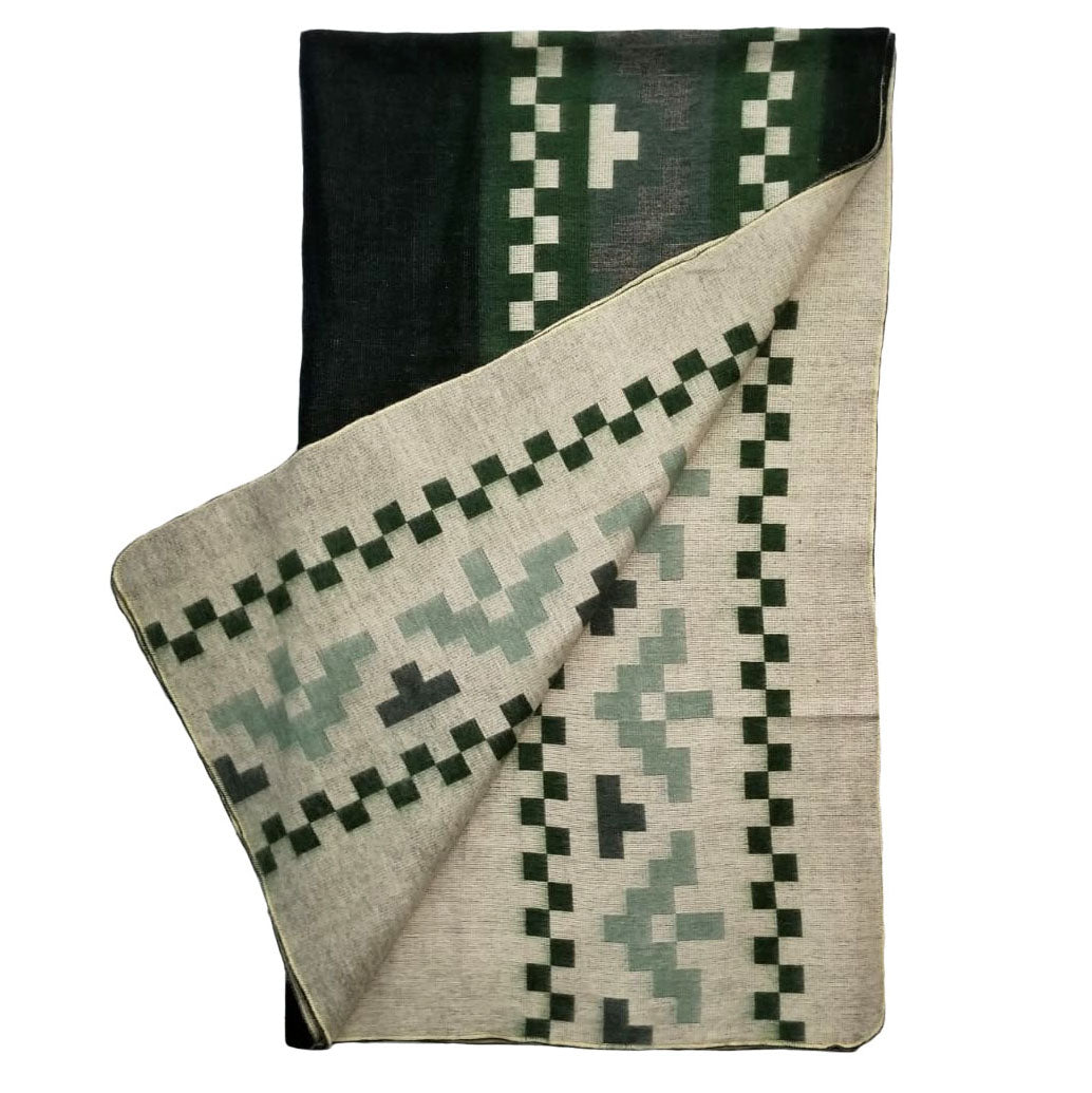 boho alpaca blanket, reversible alpaca wool blanket