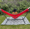 bohemian backyard artisan hammock