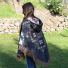 bohemian hippie alpaca wool poncho