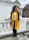 classy and cozy alpaca fiber scarf