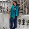 cozy alpaca fur scarf