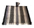 cozy grey striped alpaca fiber poncho