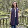 cozy long alpaca fiber scarf