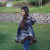 cozy soft oversized fringe poncho