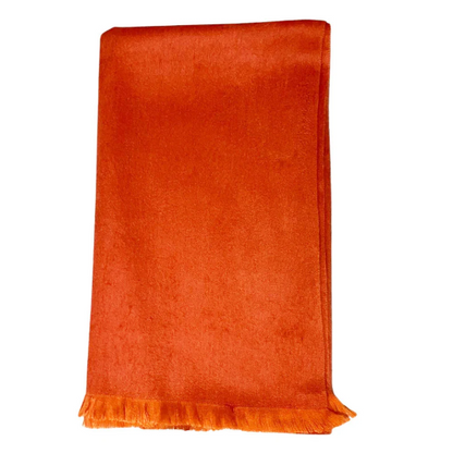 Unique Soft And Cozy Burnt Orange Alpaca Wool Shawl