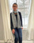 fancy striped grey alpaca scarf