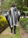 flowing cozy alpaca fiber poncho