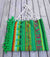green boho hammock with fringe