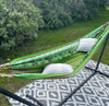 green relaxing artisan hammock