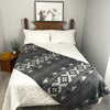 grey reversible alpaca blanket