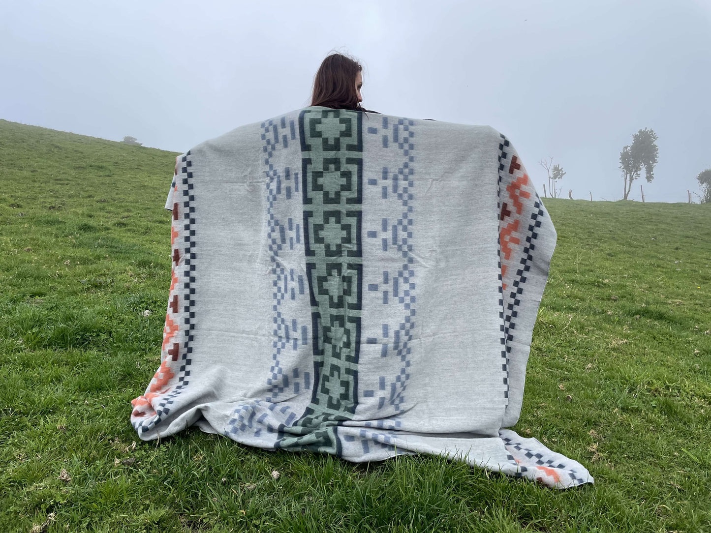 large cozy alpaca fiber blanket
