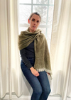 luxury fancy alpaca shawl