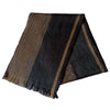 reversible black alpaca wool scarf