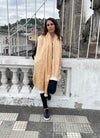 sand soft alpaca wool shawl