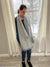 soft cozy striped grey alpaca scarf
