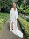 wedding dress cover alpaca bridal shawl